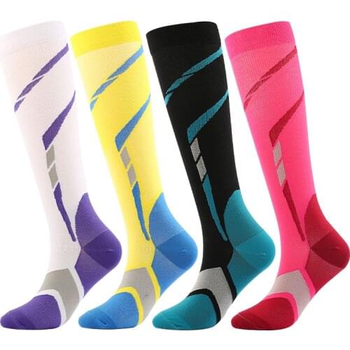 Blood Circulation Socks Unisex Breathable Fabric Football Socks Anti Slip Summer Compression Stockings Varicose Veins