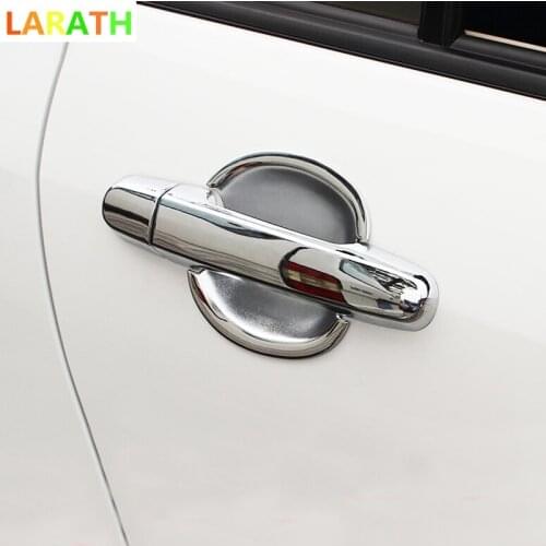 The New For Toyota Corolla 2003+ Yaris Vios 2006 2007 2008 2009 2010 ABS Chrome Door Handle Cover + Cup Bowl Combo Exterior Trim
