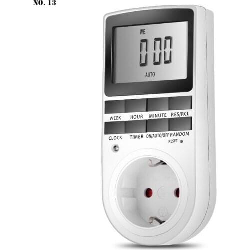 New Electronic Digital Timer Switch UK AU EU Plugs Kitchen Timer 230V 110V 7 Day 12/24 Hour Programmable Timing Socket Portable