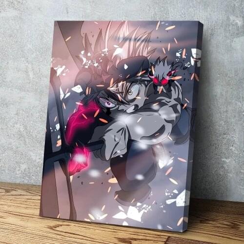 Printed Black Clover Pictures Home Decoration Japan Fight Anime Canvas Painting Modular Modern Wall Art Poster Living Room Frame