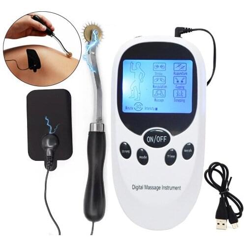 Electric Shock Wartenberg Wheel Metal Gear Roller Conductive Pad Penis Clit Nipple Electro Stimulation Massager Medical Sex Toy