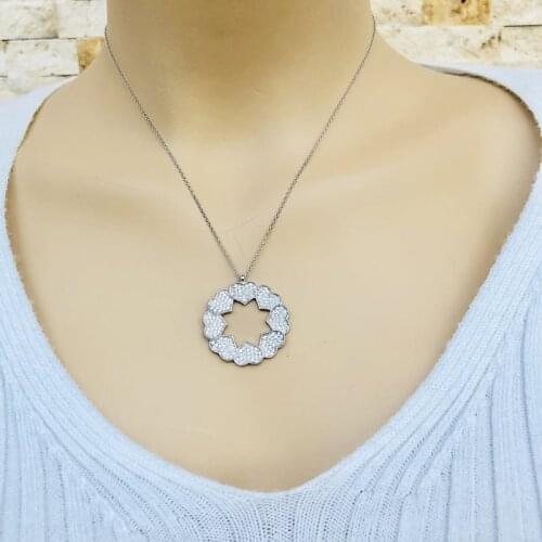 Ivy 925 Sterling Silver Necklace Women Girls Gift Jewelry Accessories Fashion Handmade Elegant Chain