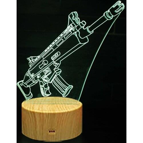 Remote Control Light Kids Sleeping Lampen Best Toys For Christmas Holida Wood Grain Base3D Night Light7-Color Timing16Colo LED