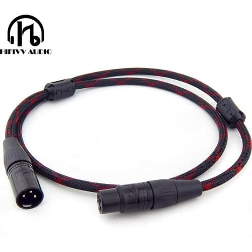Hifivv audio hifi XLR to XRL cable 3 core XLR male to female mic microphone sound console audio extension cable