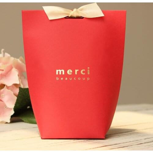 10pcs/lot DIY Black Merci Wedding Gift Box Birthday Cookies Box Happy Party Sweet Dessert Decoration Candy Box Chocolate Boxes