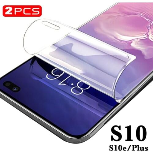 2PCS s10e Soft screen protector for samsung galaxy s10 Protective glass hydrogel s 10 plus gs10e e case 10s samsungs10 samsun