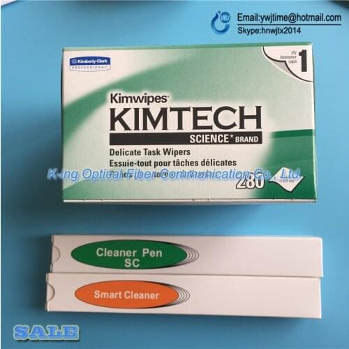 3PCS Fiber Optic Smart Cleaner Pen SC/ST/FC 2.5mm+LC/MU 1.25mm Fiber Optic Cleaning Tool+280pcs/box Optical Fiber Cleaning