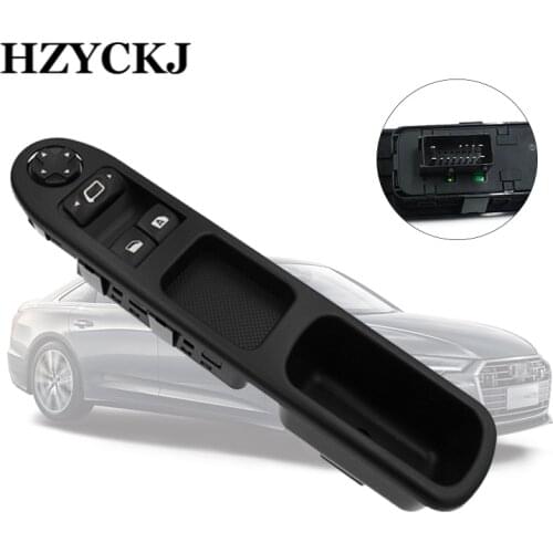 Car LHD Master Power Window Control Switch Electric For Peugeot 307 3A/C Break 3E CC 3B SW 3H ower Master Window Switch