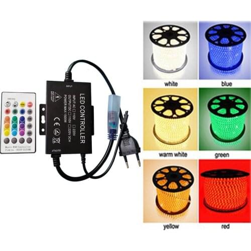 AC110V Bluetooth Controller For LED Strip Single Color 5050 RGB LED Strip Waterproof Diode Tape WIFI Music Controller AC220V