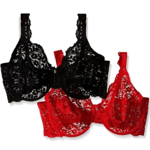Women Sexy Push Up Bra Underwire Full Lace Brassiere Underwear Bras Bralette Lingerie Intimates 38 36 38 40 42 44 46 B C D C3304