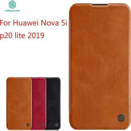 For Huawei Nova 5i Case Cover NILLKIN PU Leather Flip Case For Huawei Nova 5i/Huawei p20 lite 2019 Cover Flip Phone Case 6.4