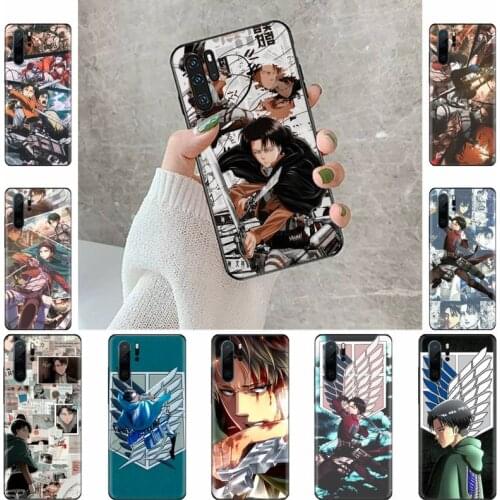 Attack on titan Levi Ackerman Shingeki Phone Case For Huawei Y5 Y6 II Y7 Y9 PRIME 2018 2019 NOVA3E P20 PRO P10 Honor 10