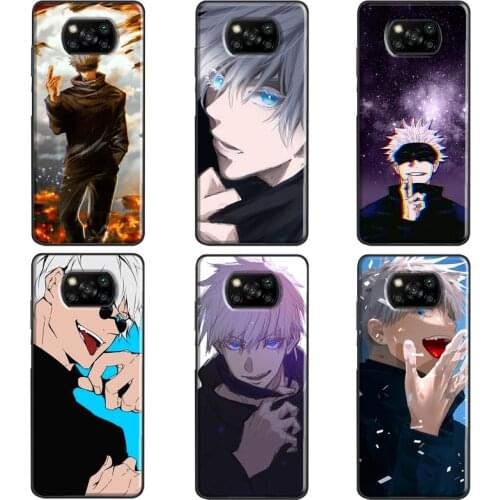 Jujutsu Kaisen Satoru Gojo Case For Xiaomi Mi 11 Pro 10T Mi Note 10 Lite 11 Ultra Phone Cover For POCO X3 Pro M3 F3