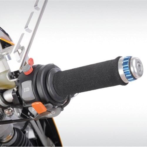 Black Anti Vibration Handlebar Grip Cover Protector For Motorcycle Scooter