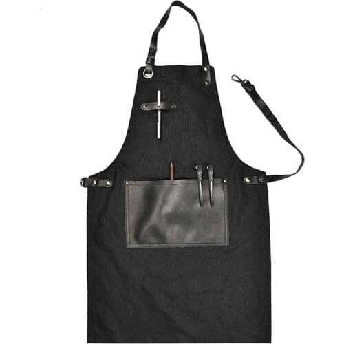 European and American style pu apron cross-border apron hot sale apron home carpenter barbecue coffee work apron