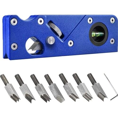 Hot XD-Chamfering Cutter Heads for Edge Corner Flattening Quick Edge Trimming,45 Degree Edge Corner Plane with Bubble Levels