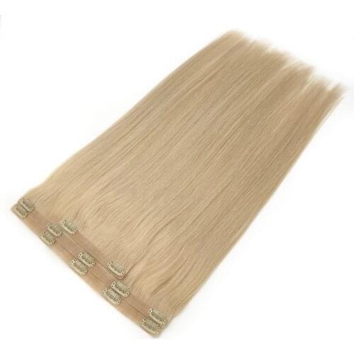 Kayla PU Seamless Clip In Hair Extensions 80g-120g Invisible Hidden Clip Ins 100% Human Hair