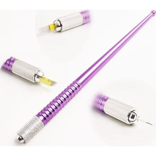 Wholesale new stainless steel permanent makeup manual tattoo microblading pen eyebrow manual pen free shipping