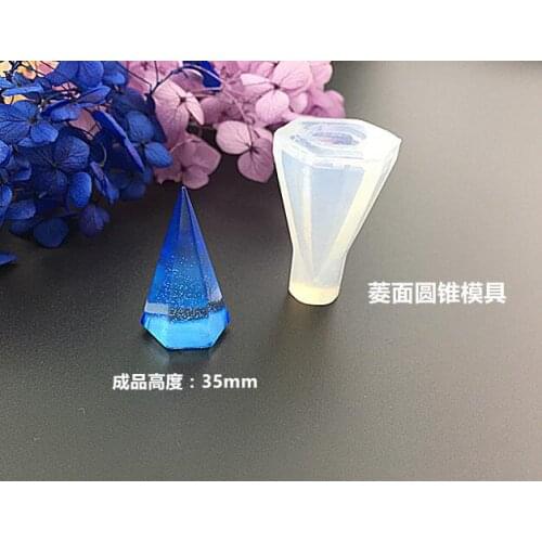 1 Transparent Silicone manual three pyramid three cubic silicone pyramid energy tower DIY mould jewelry resin molds for jewelry