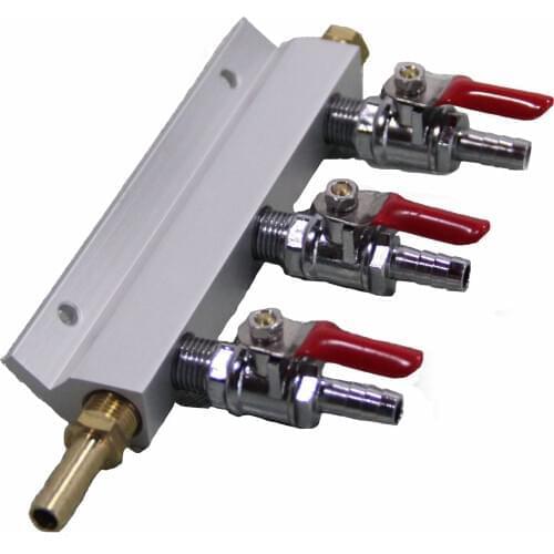 Gas Line Manifold Splitter 3 ways (5/16inch, 8mm Barb)
