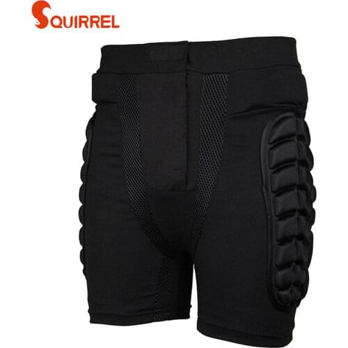 All Black Motocross short Mens protective gear Riding Ride Shorts Off-road Skiing Skating Hip Armor Drop Resistant