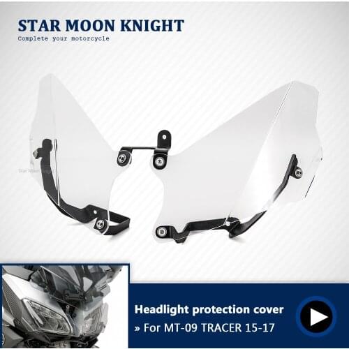 Motorcycle Headlight Protection Protector Headlight Film Guard Front Lamp Cover For YAMAHA MT-09 TRACER 2015 - 2017 MT09 Tracer