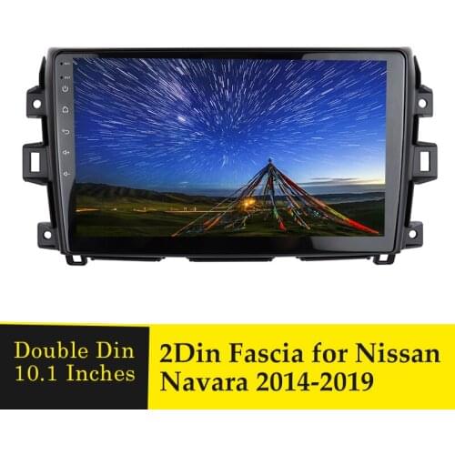 10.1inch Car Radio Fascia Stereo CD DVD Player Frame Dash Panel for Nissan Navara 2014-2019 Audio Head Unit Trim Refitting Bezel