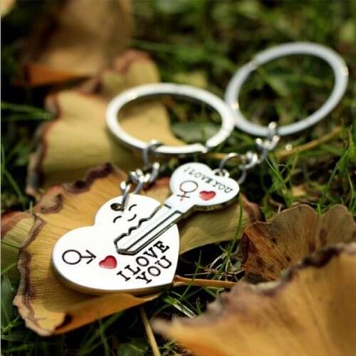 10 Pairs Key to My Heart couple Keychain wedding souvenirs Wedding Gifts For Guests Obsequios Boda