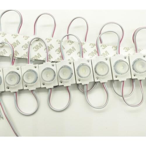 100PCS 1.5 W LED Module Injection Lens 3030 SMD Side Light Super Bright Advertising Light IP65 Waterproof Sign Backlight