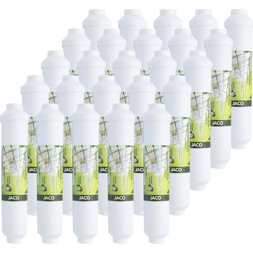 25 PCS Quick Connect 10 ''T33 Water Purifier Inline Coconut Carbon Post Water Filter Cartridge Reverse Osmosis Water Purifier