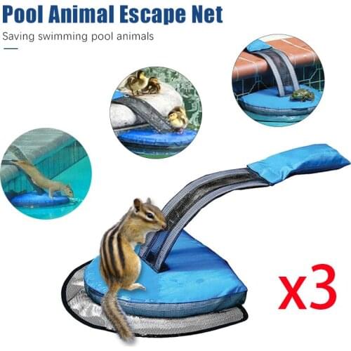 3PCS Swimming Pool Small Animal Escape Network Escape Channel Safety And Environmental Protection Suitable For Duck Frog Turtle