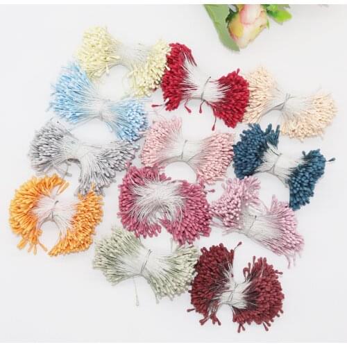 400pcs 1.5mm Mini Stamen Handmade Artificial Flowers For Wedding Party Home Decoration DIY Christmas Scrapbook Accessories