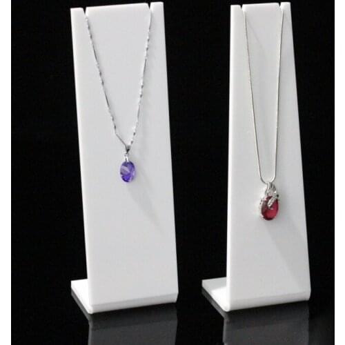 Acrylic stand support for necklaces joyero holder collares jewelry display jewerly organizer showcase piercing case exhibitor
