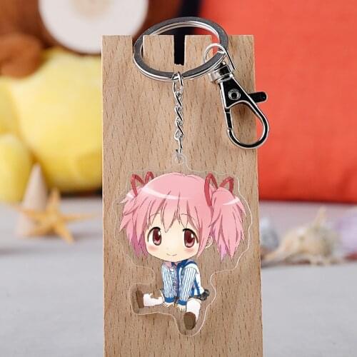 Anime Puella Magi Madoka Magica acrylic key chain keyrings