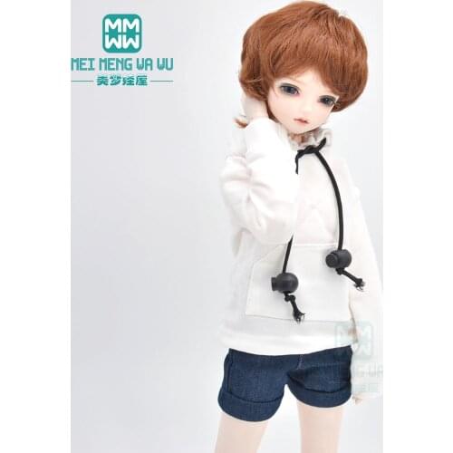 BJD dolls Accessories fits 30-45cm 1/4 1/6 MSD MK YOSD doll fashion hoodies, denim skirts, denim shorts