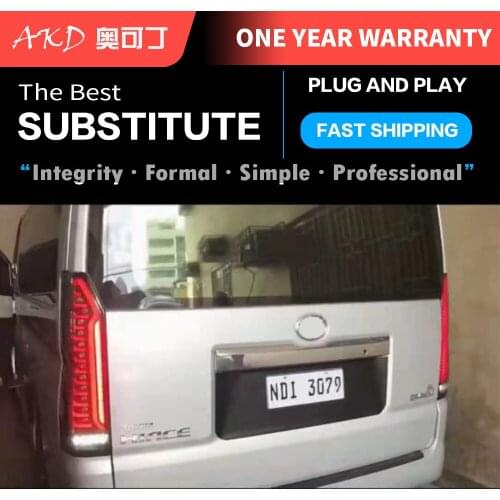 Car Tail Lights Parts For Toyota Hiace 2019-2021 Taillights Rear Lamp LED Signal Reversing Parking FACELIFT