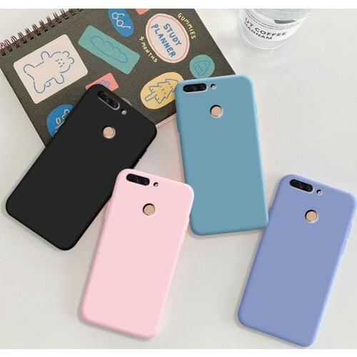 Case For Huawei Honor 8 Pro Case Soft TPU Silicone Case Solid Color Protective Phone Shell For Honor 8 Pro Back Cover Cases
