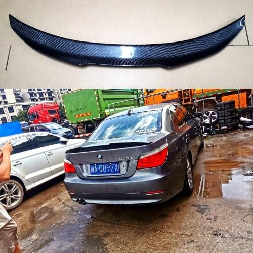 For E60 M5 Car Rear Trunk Spoiler Wing for BMW 5 Series E60 M5 2004 - 2009 Carbon Fiber Rear Trunk Boot Lid Lip Wing Spoiler