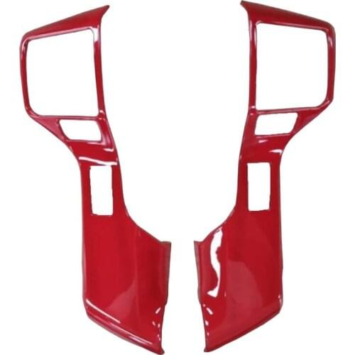 For Toyota Tacoma 4Runner 2015-2020 Car Steering Wheel Cover Trim Stickers Decoration Accessories for Sequoia 2018-2019