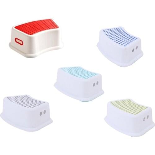 Household Stool (1 Piece), Suitable For Toilet Training, Bathroom, Bedroom And Living Room With Soft Non-Slip Handle