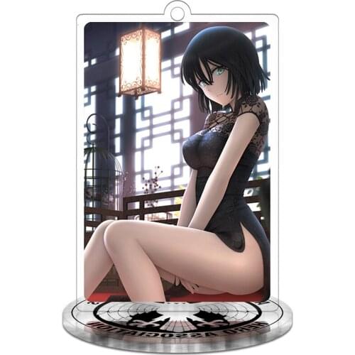 Height 9cm ONE PUNCH-MAN Anime Action Figure Toy Acrylic Keychain Decorative Ornaments