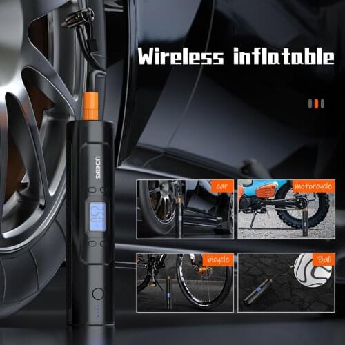 6000mAh Portable Air Compressor 12V 150 PSI Tire Inflator Electric Auto Pump for Car Motorcycle Bike with Digital LCD LED Light