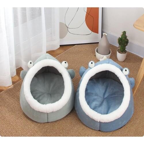 Pet Dog Cat Bed Cartoon Animal Styling Nest All Seasons breathable Comfortable Soft Fabric Breathable Cat House Cats Accessories