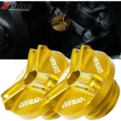 For Honda VFR800 Aluminum Motprbike Motorcycle Engine Oil Cup Oil Fill Cap For Honda VFR800 VFR 800 VFR-800 2002-2017 2016 2015