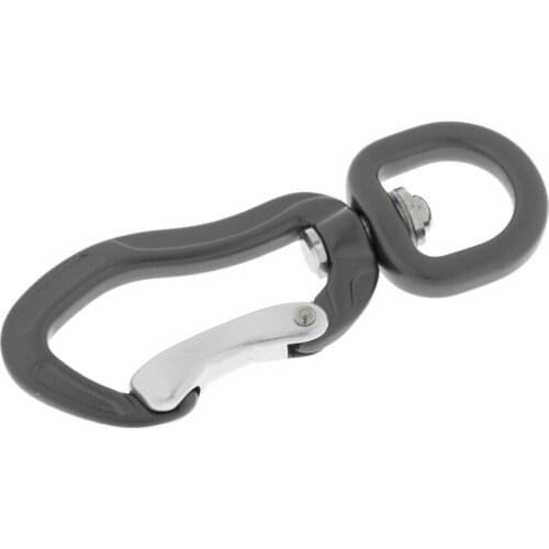 MagiDeal High Quality 400KG Swivel Eye Snap Hook Aluminum Carabiner Climbing Backpack Hanging Hook