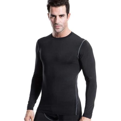 Men Pro Quick Dry Workout Gymming Long Top Tee Sporting Runs Yogaing Compress Fitness Exercise T-shirts Clothing T Shirt 1019