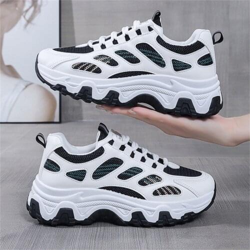 2021 New Women Shoes Black Red Trend Sneakers Ulzzang Platform Sneakers Female Trainers Comfortable Casual Shoes Women Snekaers