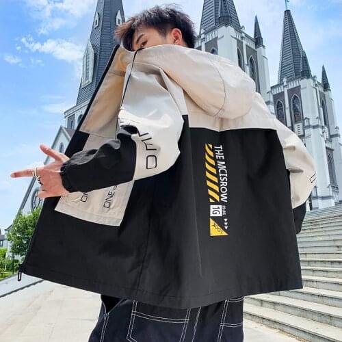 Spring Autumn 2021 New Casual Outwear Coat Big/Plus Size 3XL Mens Korean Fashion Clothing Jacket High Street Student Youth Tops