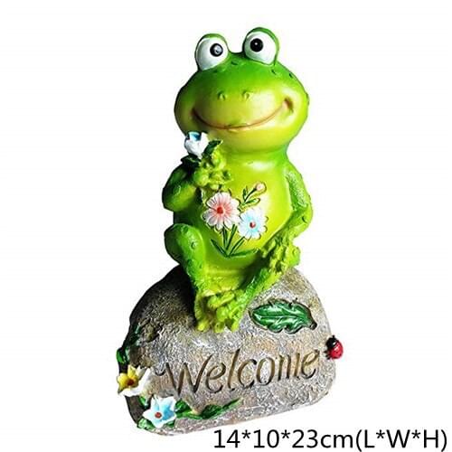 Garden Decoration Outdoor Art Resin Frog Animal Figurine Ornament