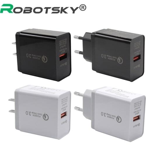 USB Charger Quick Charge 3.0 EU US Plug Adapter Wall USB Charger Fast Charge USB Charging Adapter For Phone